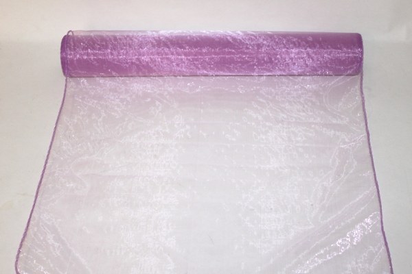 Picture of light purple organza fabric 40cm(approx x 10m